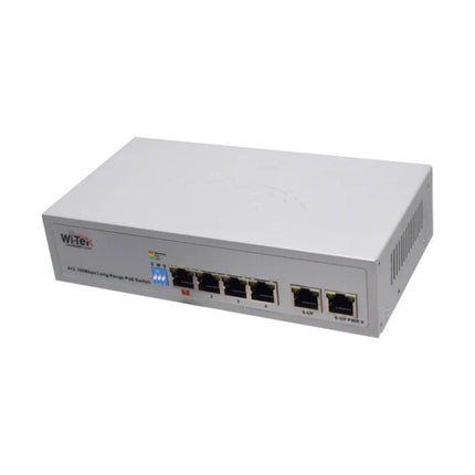 Wi-Tek 4FE+2FE uplink 250m Long Range 4 PoE Switch - WI-PS205 V3