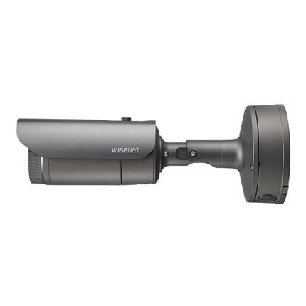 Hanwha Wisenet 6MP Outdoor Bullet Camera, H.265, 30fps, WDR, IR, IP67 2.8-8.4mm - HAN-XNO-8082R