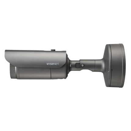 Hanwha Wisenet 4K AI Outdoor Bullet Camera, H.265, 30fps, WDR, IR, IP67, 4.5-10mm - HAN-PNO-A9081R