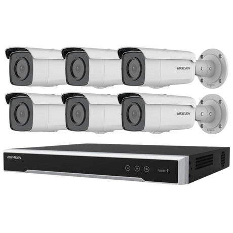 Hikvision Security Kit: 6x 6MP Bullet, Acusense, 4CH NVR, HDD - HK-I6