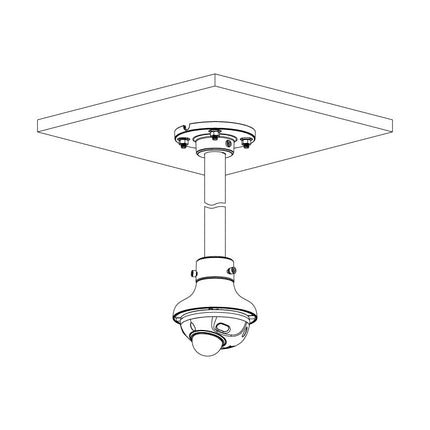 VIP Vision Professional AI Series 4.0MP Fixed Wedge Dome