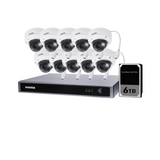 Vivotek 10 Camera Kit: 10x 5MP VF Dome, IK10, Mic, 16CH AI NVR, 6TB HDD