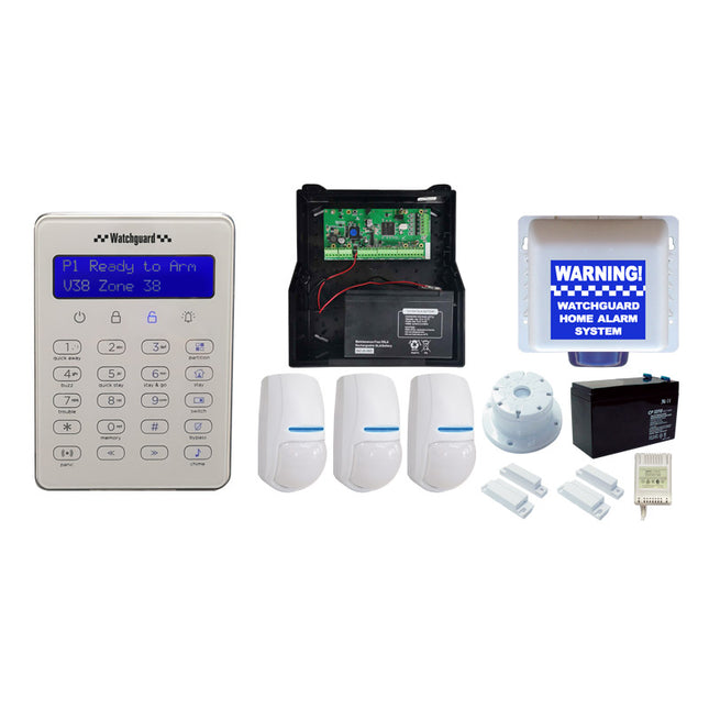 Watchguard Complete 8 Zone Alarm System Expandable to 64 Monitored Zones