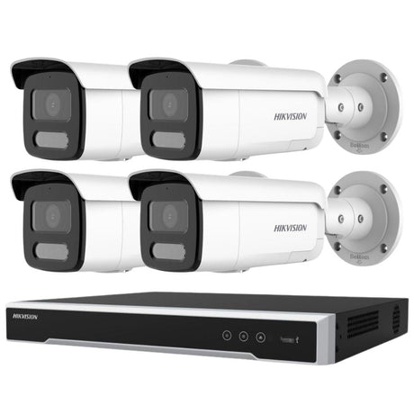 Hikvision Security Kit: 4x 8MP Bullet, Acusense, Liveguard, 4CH NVR, HDD - HK-W4