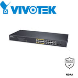 VIVOTEK 16-Port PoE Switch - AW-FGT-180F-250