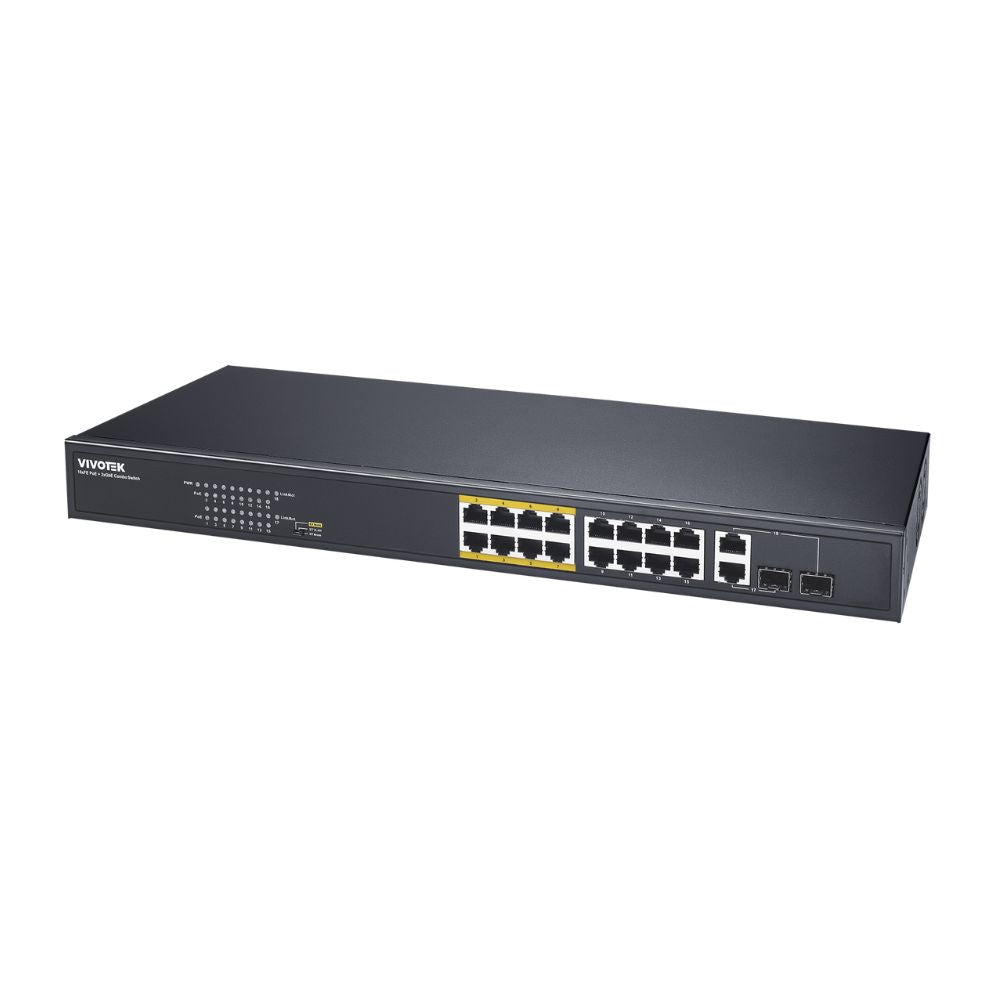 VIVOTEK 16-Port PoE Switch - AW-FGT-180F-250