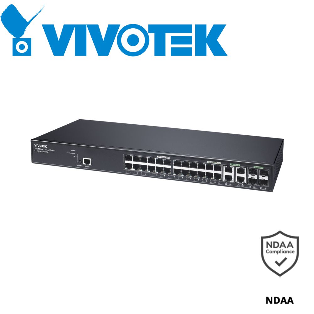 VIVOTEK 24-Port PoE Switch - AW-GEV-288A-370