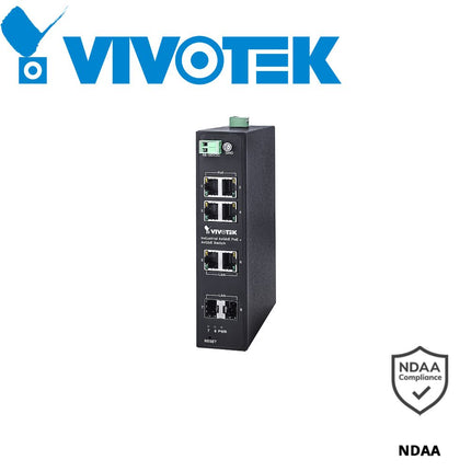 Vivotek Industrial 4-Port PoE Switch - AW-IHT-0800