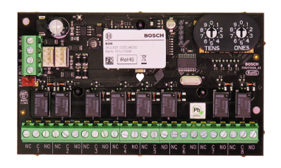 Bosch BOSB308 Hardwired Output Expander Module Black 8 X Output PCB Enclosure Mount Sdi2 140G 12VDC Suits Solution 2000/ 3000/ G Series