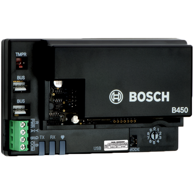 Bosch BOSB450-M Hardwired IP Gprs Communication Module Black Plastic Enclosure Mount Sdi &Amp; Sdi2 12VDC Suits Solution 2000/ 3000/ G Series