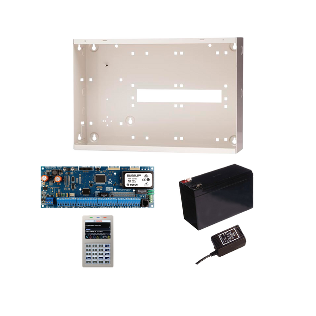 Bosch BOSCH7028 Kit - Cc610Gw Solution 6000 PCB + White Graphic Keypad + Metal Enclosure + Tf008-B Power Supply + Battery 12V7