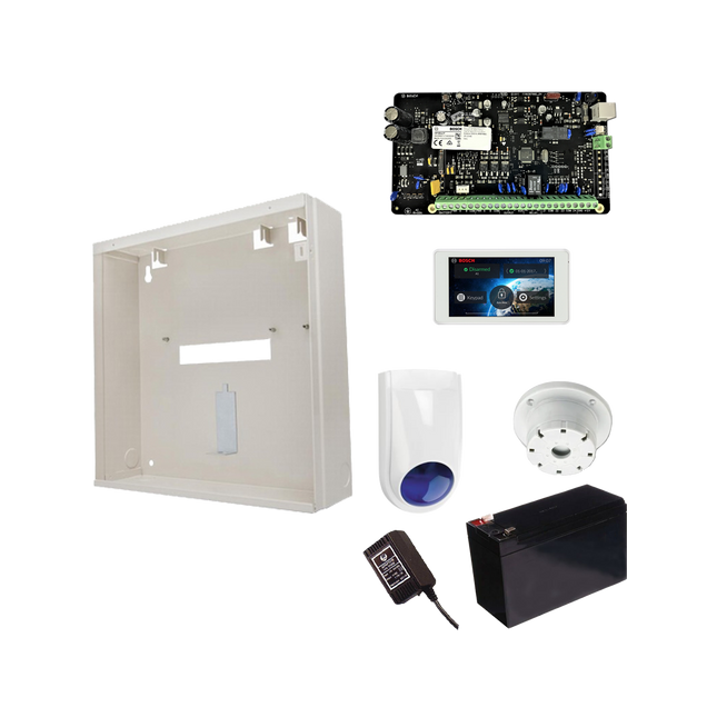 Bosch BOSCH7036 Kit 2000 Series Kit with 5" Touch Screen Metal Enclosure Power Supply Unit Battery Slimline Siren Piezo No PIRs