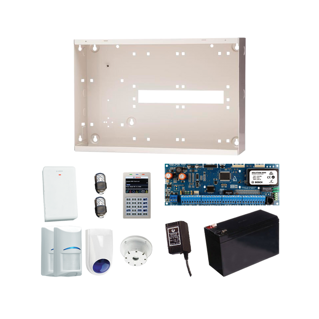 Bosch BOSCH7038 6000 Wireless Kit LCD WiFi Keypad 2 X Wireless PIRs Rf Receiver 2 X Fobs Battery