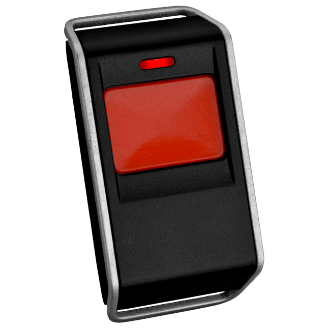 Bosch BOSRFPB-SB Radion Series Wireless 1-Btn Key Fob Transmitter Black Plastic 433Mhz 1X Cr2032 Batt (3V) Red Buttons Suits RFRC-OPT/ B810