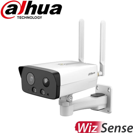 Dahua Security Camera: 4MP IR Fixed-focal Bullet WizSense 4G Network Camera - DH-IPC-HFW3441DG-AS-4G-EAU-B