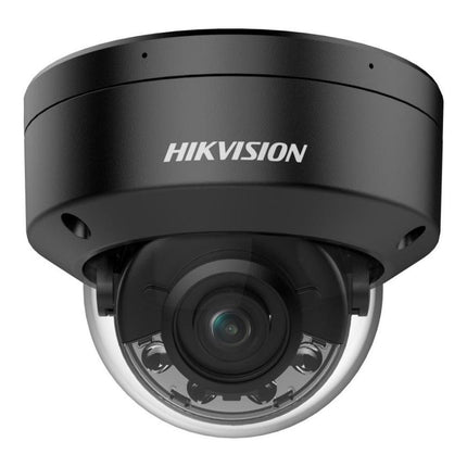 Hikvision DS-2CD2187G2H-LISU-2.8-BLACK DS-2CD2187G2H-LISU (2.8mm) (eF) Pro Series 8MP Smart Hybrid Light with ColorVu Fixed Mini Dome IP Camera, 2.8mm Fixed Focal Lens, Black