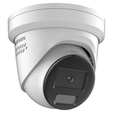 Hikvision DS-2CD2347G2-LSU/SL ColorVu Turret, 4MP White Light, AcuSense, Built-in Mic, Speaker, Strobe Light, 2.8mm (2347)