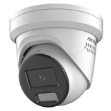 Hikvision DS-2CD2347G2-LSU/SL ColorVu Turret, 4MP White Light, AcuSense, Built-in Mic, Speaker, Strobe Light, 2.8mm (2347)