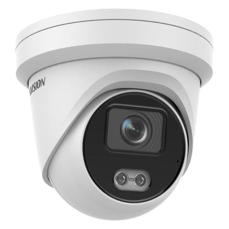 Hikvision DS-2CD2347G2-LU-2 ColorVu Turret, 4MP White Light, AcuSense, Mic, 2.8mm (2347) 