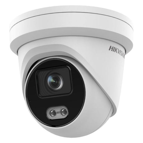 Hikvision DS-2CD2347G2-LU-2 ColorVu Turret, 4MP White Light, AcuSense, Mic, 2.8mm (2347) 