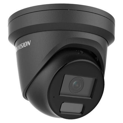 Hikvision DS-2CD2367G2-LU-2-BLACK 6MP ColorVu Turret, White Light, AcuSense, Mic, 2.8mm (2367), Black