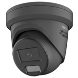 Hikvision DS-2CD2367G2H-LISU/SL-2-BLACK 6MP Smart Hybrid Light with ColorVu, Built-in Mic, Speaker, Strobe Light, 2.8mm, Black (2367)