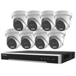 Hikvision Security Kit: 8x 8MP Turret, Smart Hybrid, ColorVu, Liveguard, 4CH NVR, HDD - HK-P8