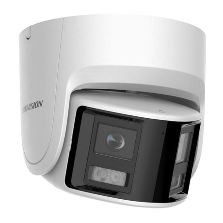 Hikvision DS-2CD2367G2P-LSU/SL-2.8 6MP ColorVu Panoramic Turret, 180 Degree, White Light, AcuSense, Built-in Mic, Speaker, Strobe Light, 2.8mm (2367G2P)