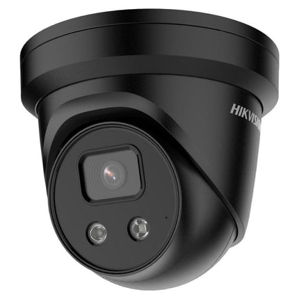 Hikvision DS-2CD2386G2-ISU-SL-2-BLACK 8MP AcuSense Turret, IP67, IR, Built-in Mic, Speaker, Strobe Light, 2.8mm, Black (2386)