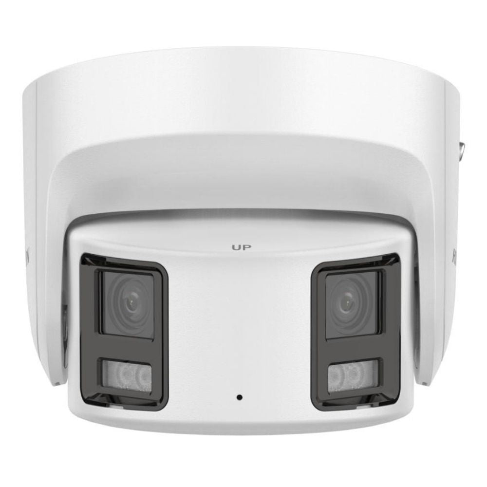 Hikvision DS-2CD2387G2P-LSU/SL-4 8MP ColorVu Panoramic Turret, 180 Degree, White Light, AcuSense, Built-in Mic, Speaker, Strobe, 4mm (2387G2P)