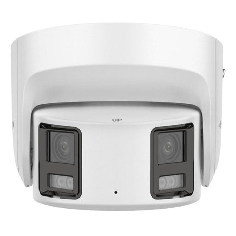 Hikvision DS-2CD2387G2P-LSU/SL-4 8MP ColorVu Panoramic Turret, 180 Degree, White Light, AcuSense, Built-in Mic, Speaker, Strobe, 4mm (2387G2P)