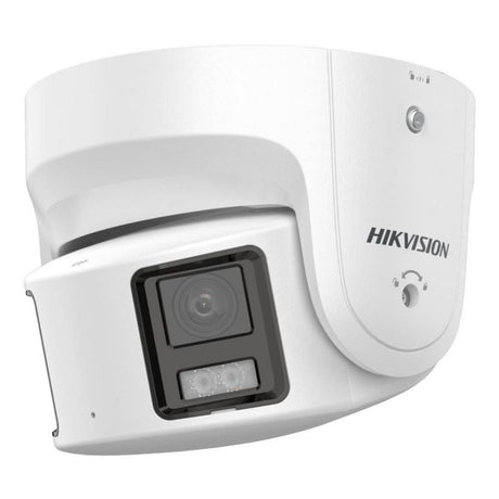 Hikvision DS-2CD2387G2P-LSU/SL-4 8MP ColorVu Panoramic Turret, 180 Degree, White Light, AcuSense, Built-in Mic, Speaker, Strobe, 4mm (2387G2P)