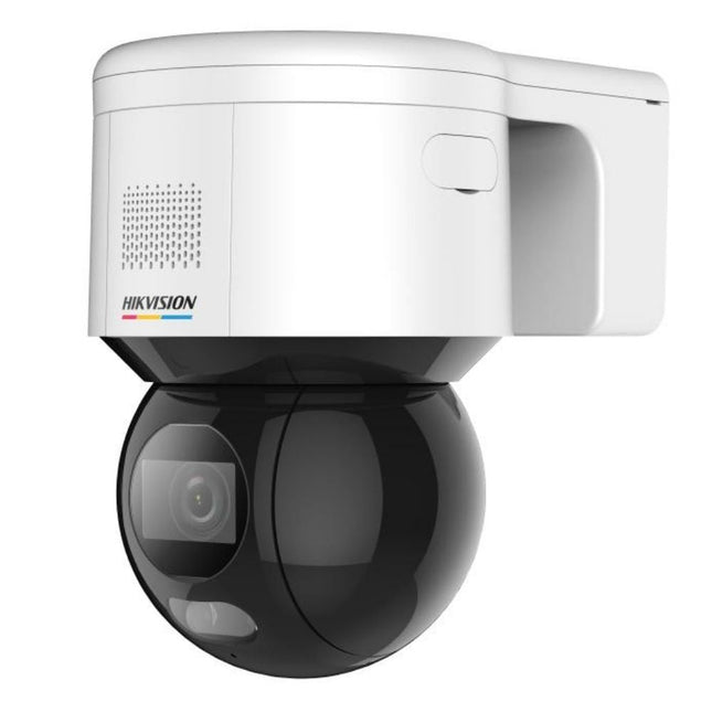 Hikvision DS-2DE3A400BW-DE (T5) 4MP ColorVu PTZ Camera, AcuSense, 4mm, White Light 30M, IP66, PoE, Built-in Mic and Speaker