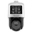 Hikvision DS-2SE4C425MWG-E-26 (F0) TandemVu PTZ 6 and 4MP Lens, Panoramic 180 Degree, 25X Optical Zoom, IR 100M, ColorVu 30M, 12VDC / PoE+, Includes Wall Mount Bracket (4C425)