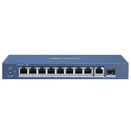 Hikvision DS-3E0510P-E Switch 8 Gigabit PoE-Ports, 1x RJ45/SFP, Unmanaged, 110W (3E0510P)