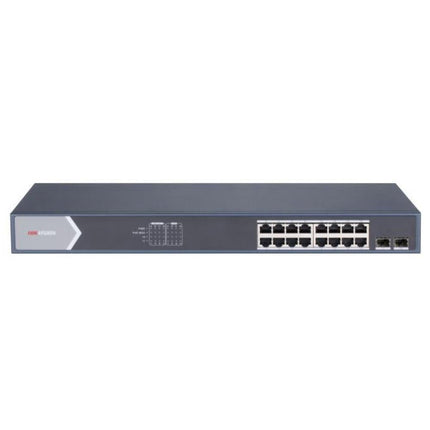 Hikvision DS-3E1518P-SI Switch 16 Gigabit PoE-Ports, 2x Gigabit SFP, Smart Managed, 225W