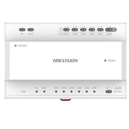 Hikvision DS-KAD706Y-P Intercom Gen 2 Two-Wire Distributor and Power Adapter