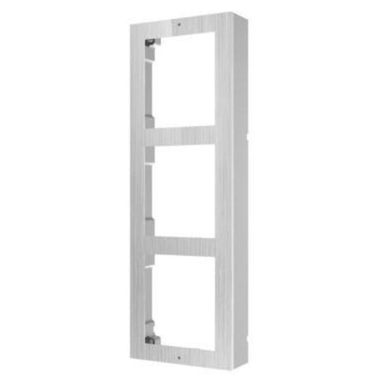 Hikvision DS-KD-ACW3-STAINLESS Intercom Gen 2 Entry Panel Surface Mounting Box 3 Module, Stainless Steel (ACW3)