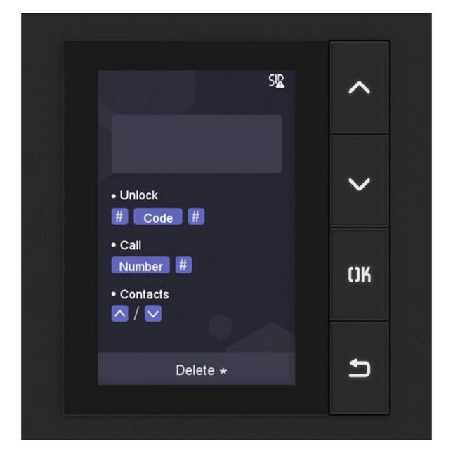 Hikvision DS-KD-DIS Intercom Gen 2 Display Module, 3.5in Monitor, 4 Buttons (KD-DIS)