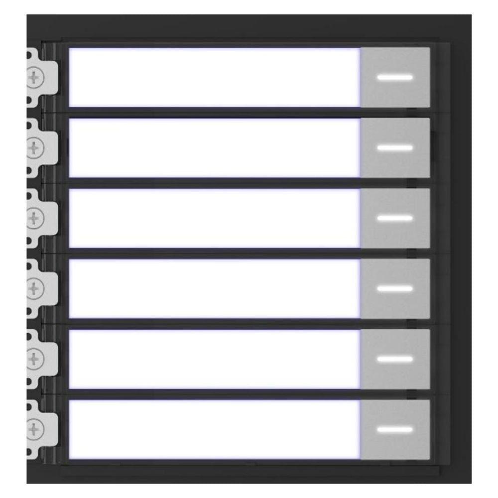 Hikvision DS-KD-KK Intercom Gen 2 Nametag Module, 6 Button (KD-KK)