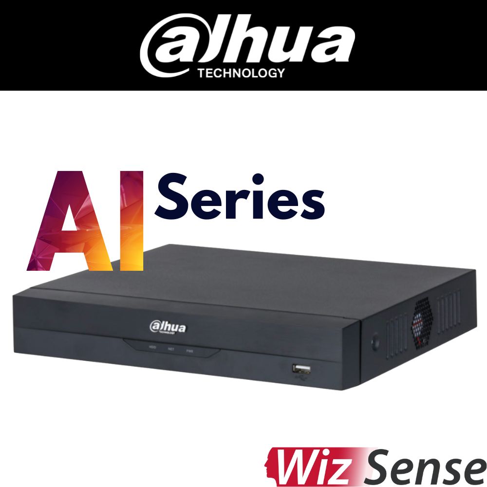 Dahua TiOC x 3X66 Security System: 2x TiOCs + 4x 6MP AI Cams, 8CH WizSense NVR + HDD