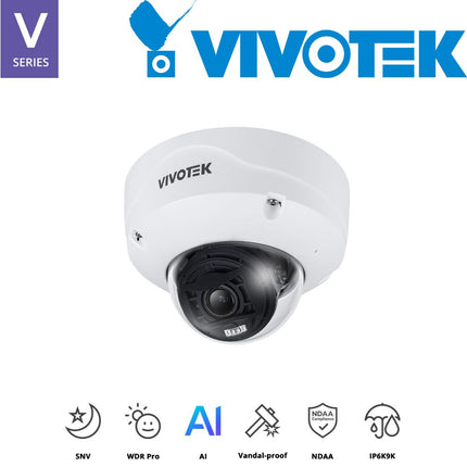 Vivotek V Series 5MP Fixed Dome Camera - FD9387-EHTV-v3