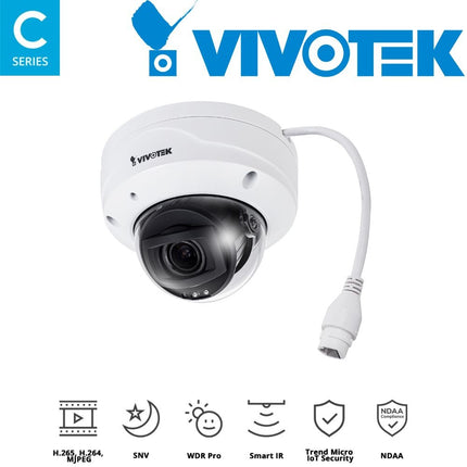 Vivotek C Series 5MP Motorised Dome Camera - FD9388-HTV