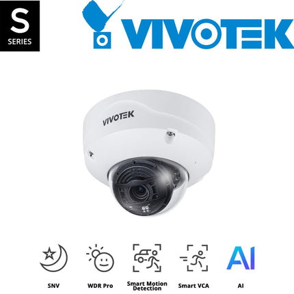 Vivotek S Series 8MP Fixed Dome Camera - FD9391-EHTV-V2