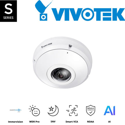 Vivotek S Series 12MP Fixed Fisheye Camera - FE9191-H-V2