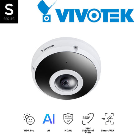 Vivotek S Series 12MP Fixed Fisheye Camera - FE9391-EHV-V2