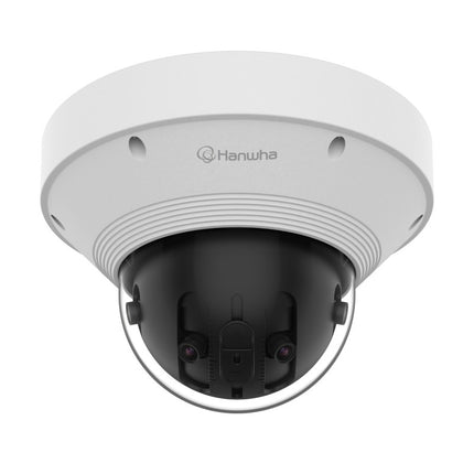 Hanwha 8MP Outdoor Multi Sensor Panoramic Camera, 209/180deg, IP66, IK10 - PNM-9022V