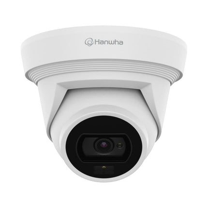 Hanwha Security Kits: 6x 8MP Q-Core AI Turret Camera, 3mm, Dual Light, A-Series NVR, HDD