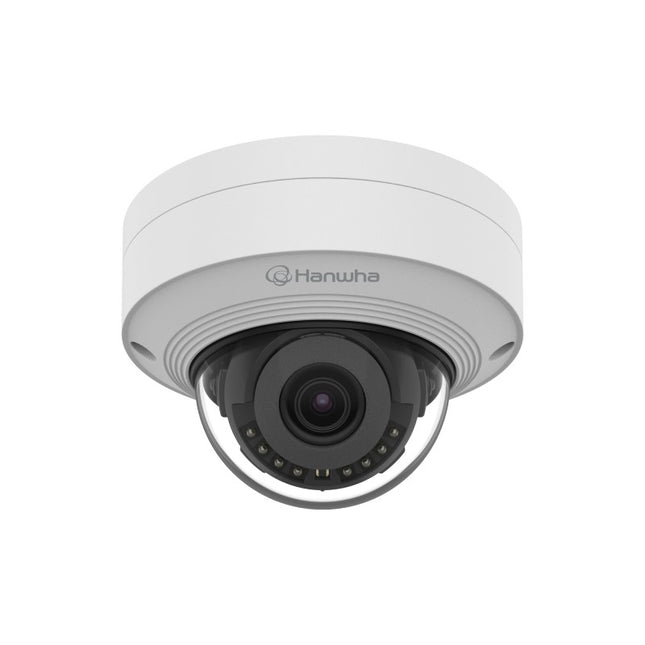 Hanwha Q Core 5MP Outdoor AI Vandal Dome Camera, H.265, 20m IR, IK10, 3mm Lens - QNV-C8011R