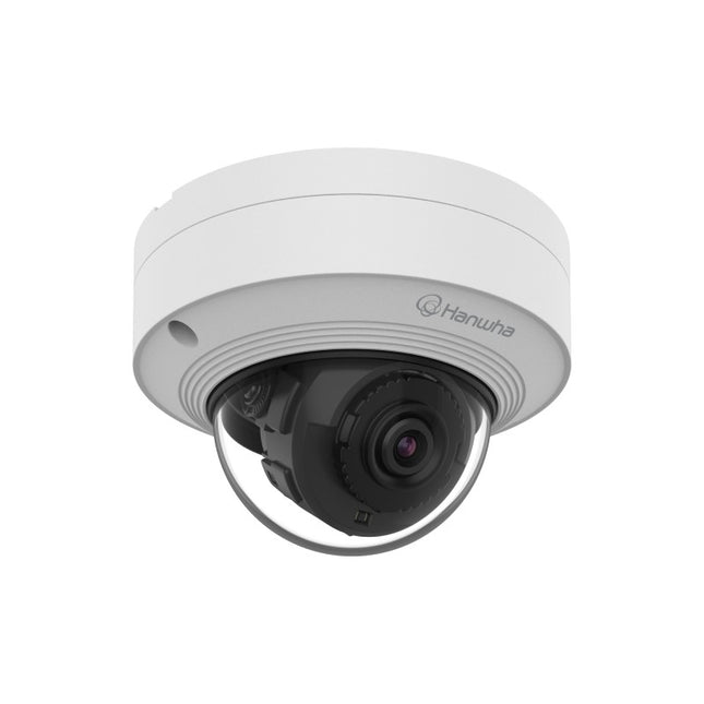 Hanwha Q Core 5MP Outdoor AI Vandal Dome Camera, IK10, 2.4mm Lens - QNV-C8012